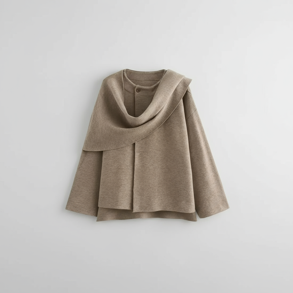 Lerici Cape – Drapierte Übergangsjacke