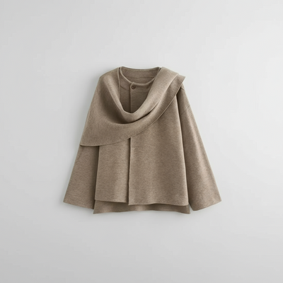 Lerici Cape – Drapierte Übergangsjacke