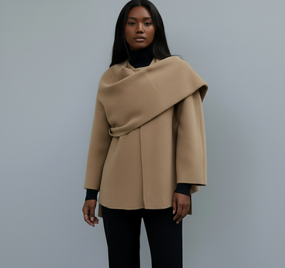 Lerici Cape – Drapierte Übergangsjacke