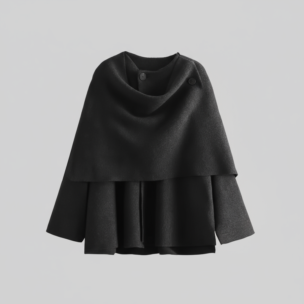 Lerici Cape – Drapierte Übergangsjacke