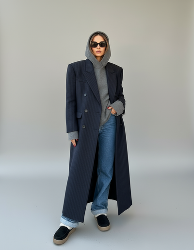 Lugano Pinstripe Mantel