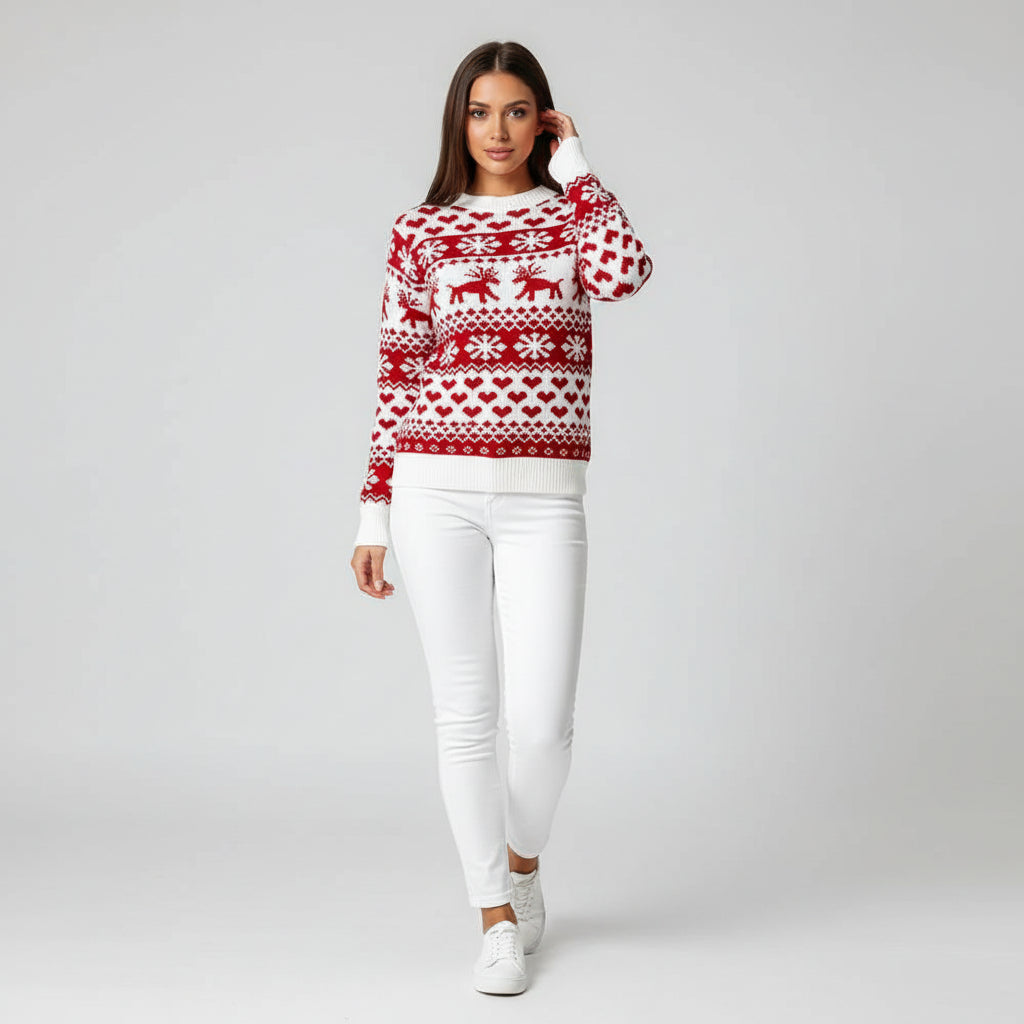 Fiore Natale – Festlicher Damen-Strickpullover