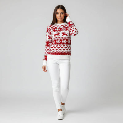 Fiore Natale – Festlicher Damen-Strickpullover