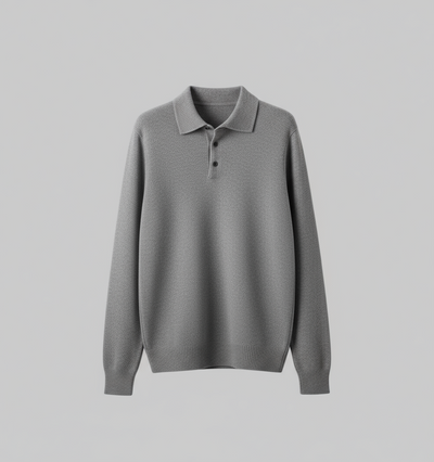 Roma Langarm-Poloshirt