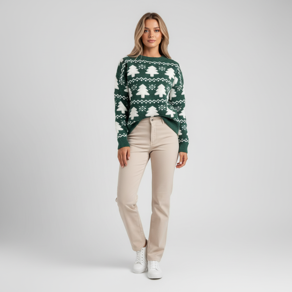 Alpina Natale – Winterlicher Damen-Strickpullover