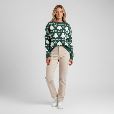 Alpina Natale – Winterlicher Damen-Strickpullover